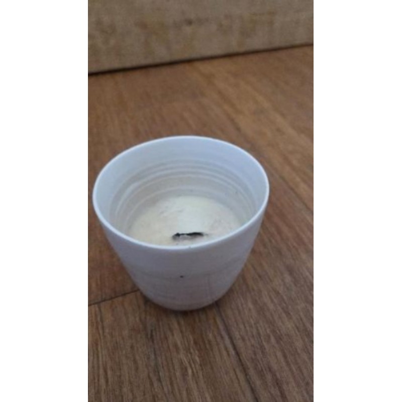 Bougie céramique artisanale beige CC