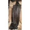 longue cape neuve en velours noir - déguisement Halloween adulte - Taille M 
