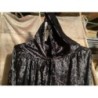 longue cape neuve en velours noir - déguisement Halloween adulte - Taille M 