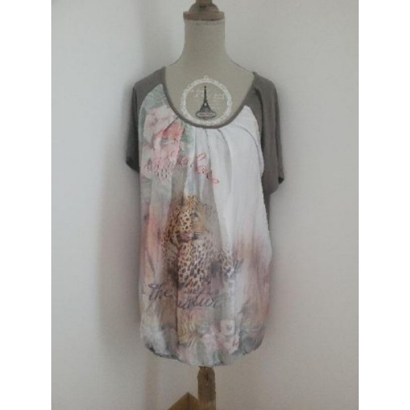 T shirt kakie Ms Mode taille Xl