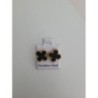 Paire de boucles d oreilles Noir 