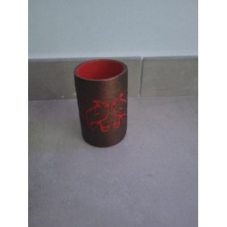 Pot à crayon rouge 