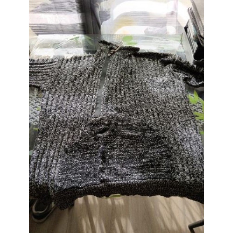 Pull chiné à fermeture niveau cou xxl