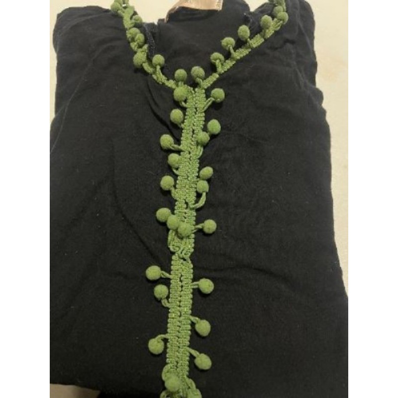 Gandoura noir et verts 