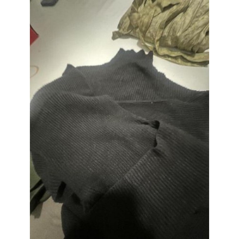 Robe, pull noire, taille unique