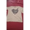 Tee-shirt blanc manche papillon T1 PB