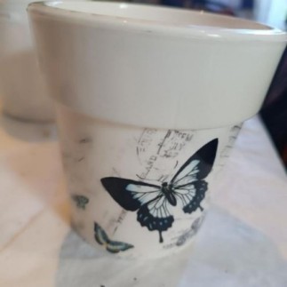 Cache pot papillon