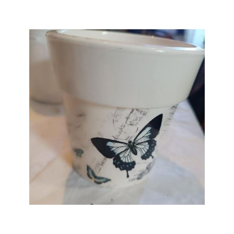 Cache pot papillon
