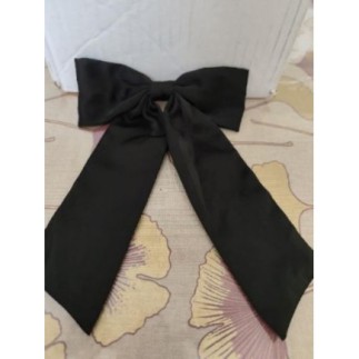 Barrette noeud noir 