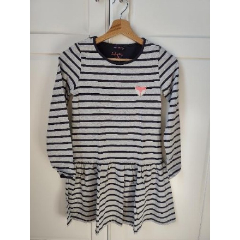 Robe rayée gri et bleu taille 11ans sergent major 