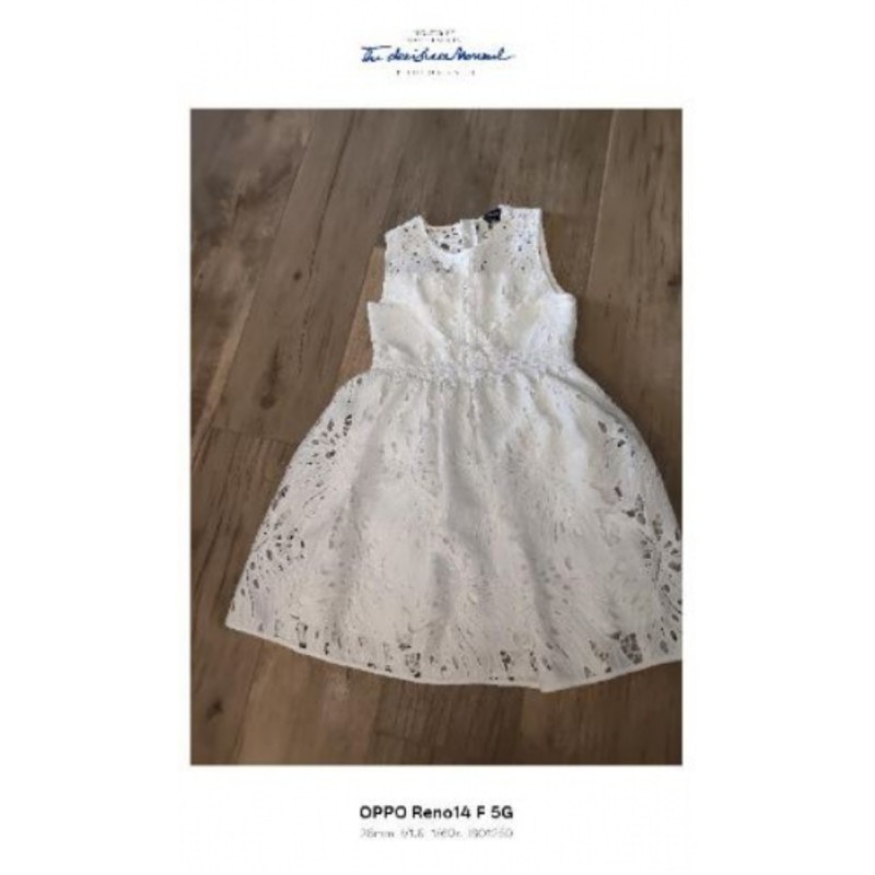 Robe fille blanche bardot