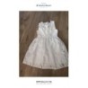 Robe fille blanche bardot