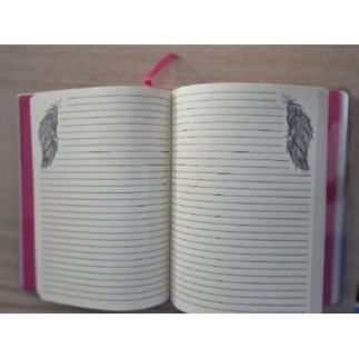 CARNET MOTIF PLUME
