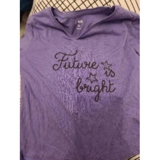 T-shirt violet manches...