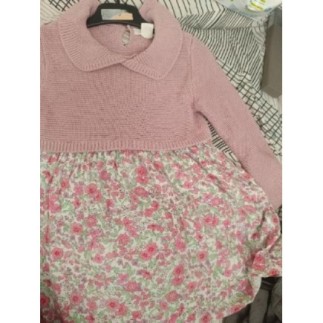 Robe manches longues rose 2...