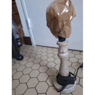 Mampe de chevet vieux bois