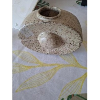 Vase en grès soliflore