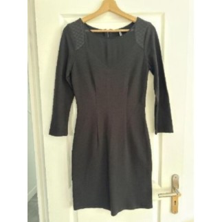 Robe Courte Noire Manches...
