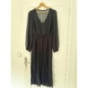 Robe Noire Plissée Manches Longues  NAF NAF Taille M