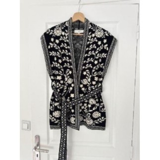 Gilet sans manche Noire et...