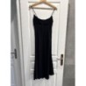 Robe Noire Bretelles BERSHKA Taille XS