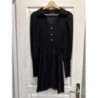 Robe Noire Courte Manches Longues ZARA Taille XS