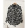  Veste à Carreaux Noirs et Blancs EDJI Taille 36