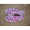 Espadrilles, blanc avec palmiers en magenta, taille 41, neuf 
