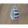 Set de 2 tasses blanches ornées d'un motif annaas et d'un bord doré, H&M Home, neuf