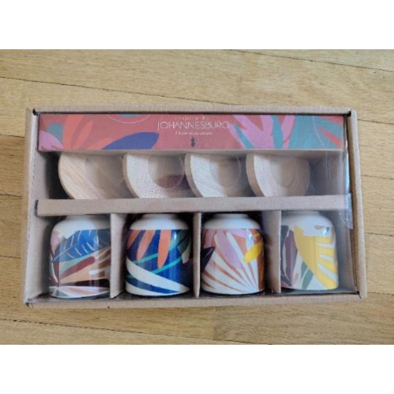 4 tasses et soucoupes, Maison du monde, neuf