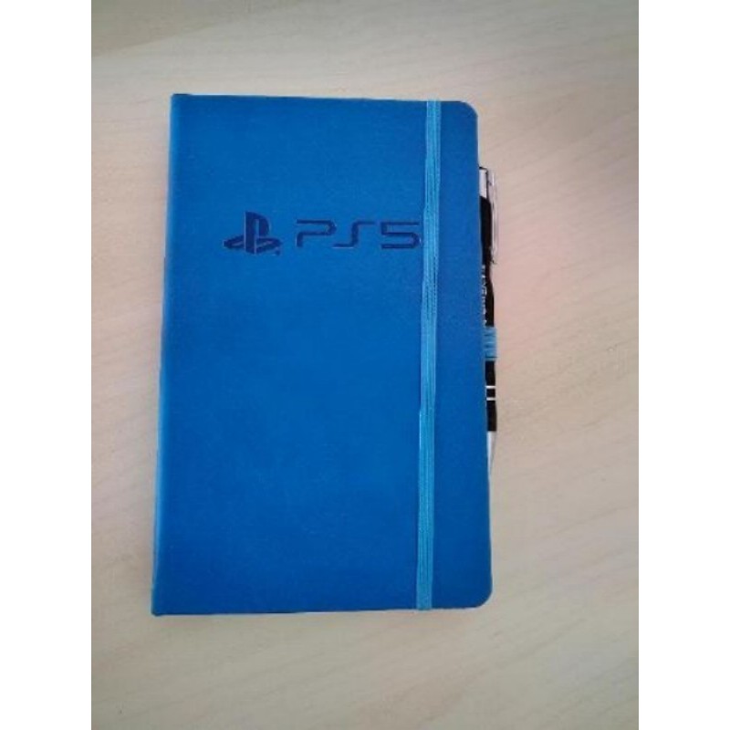 Carnet PS5, bleu, A5, avec stylo