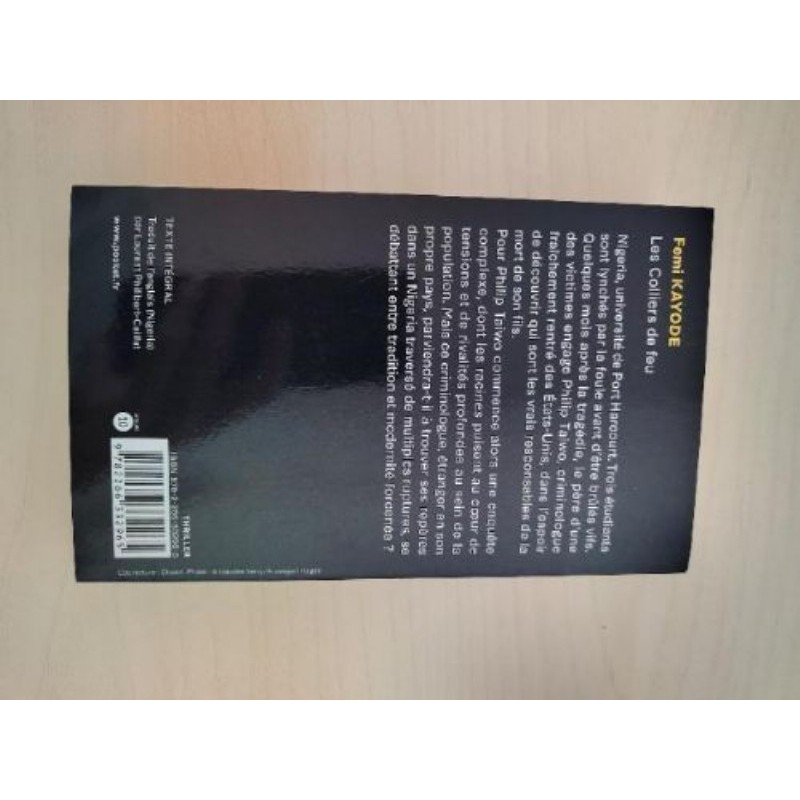 Femi Kayode - Les colliers de feu, 491 pages