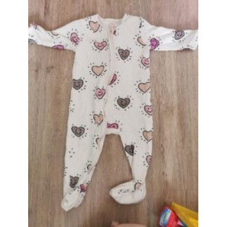 Pijama cœurs 18m