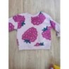 Pull framboise 12M