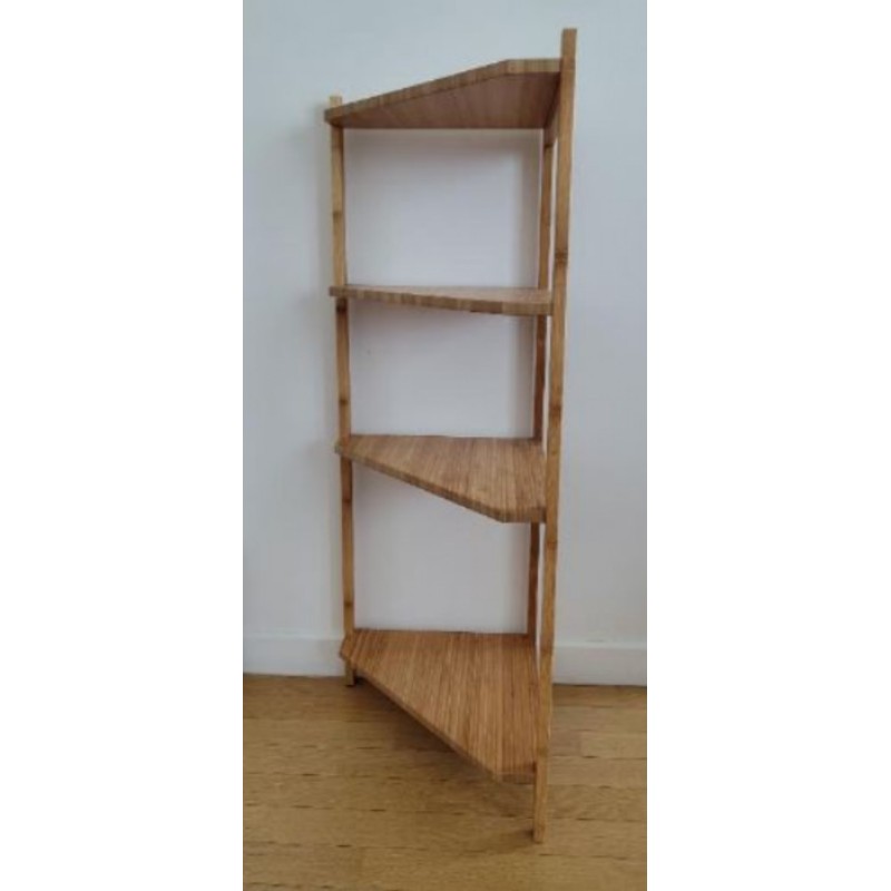 Étagère d'angle Ragrund, bambou, 34 x 99 cm