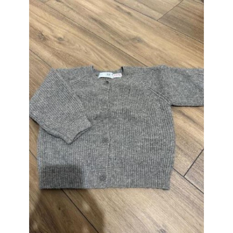 Gilet marron zara 12/18 mois 