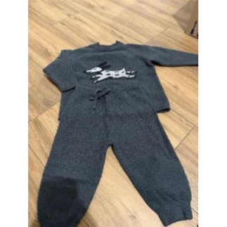 Ensemble gris Zara 12/18 mois 