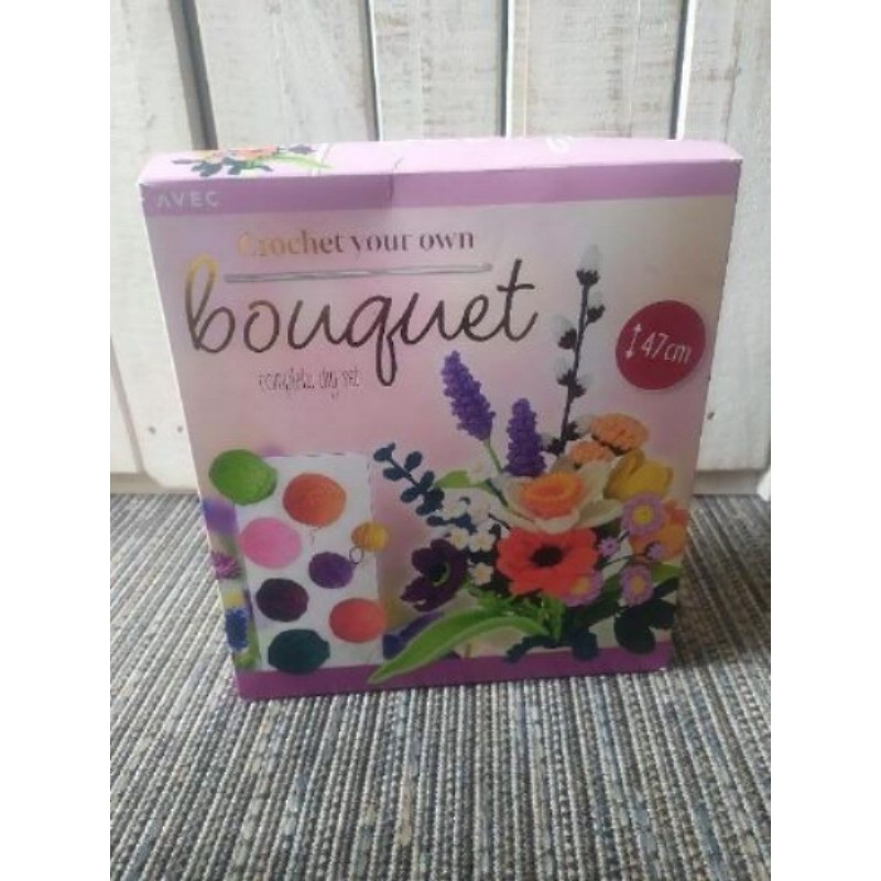 Kit crochet bouquet fleurs OUVERT MAIS COMPLET
