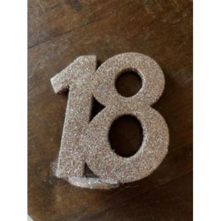 Numéro 18 paillette rose