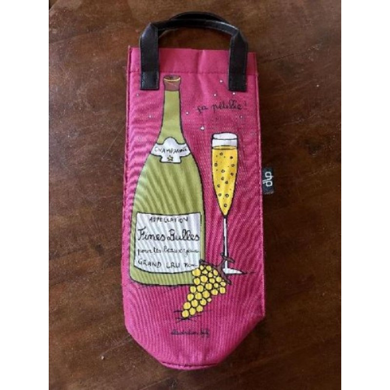 Sac à bouteille rose