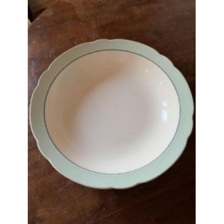 Plat rond bleu blanc 