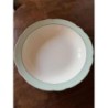Plat rond bleu blanc 