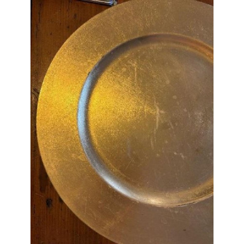 Assiette dorée 