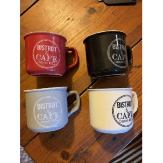 Lot 4 tasses bistrot et café 
