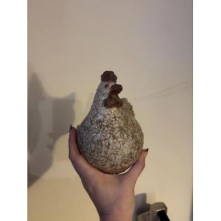 Poule deco en céramique 