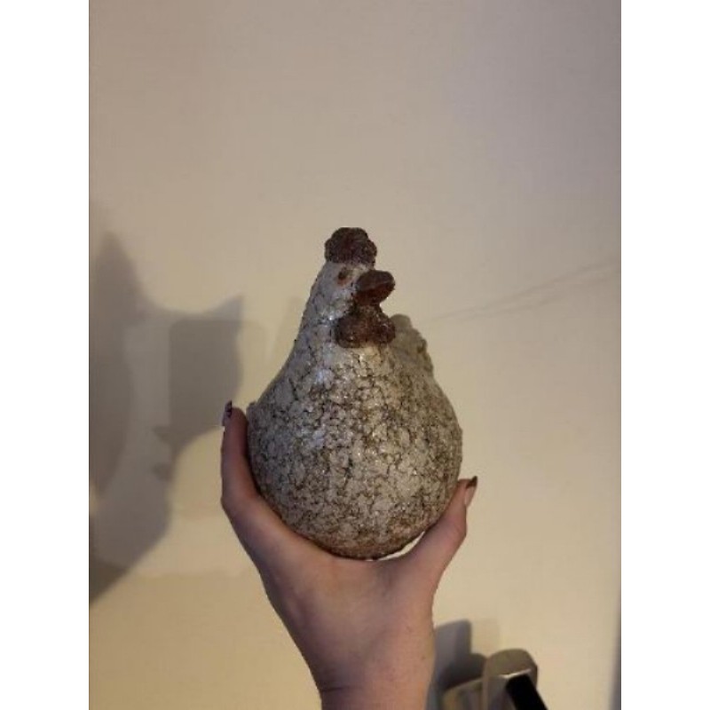 Poule deco en céramique 