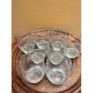 1 lot de 8 verres transparents