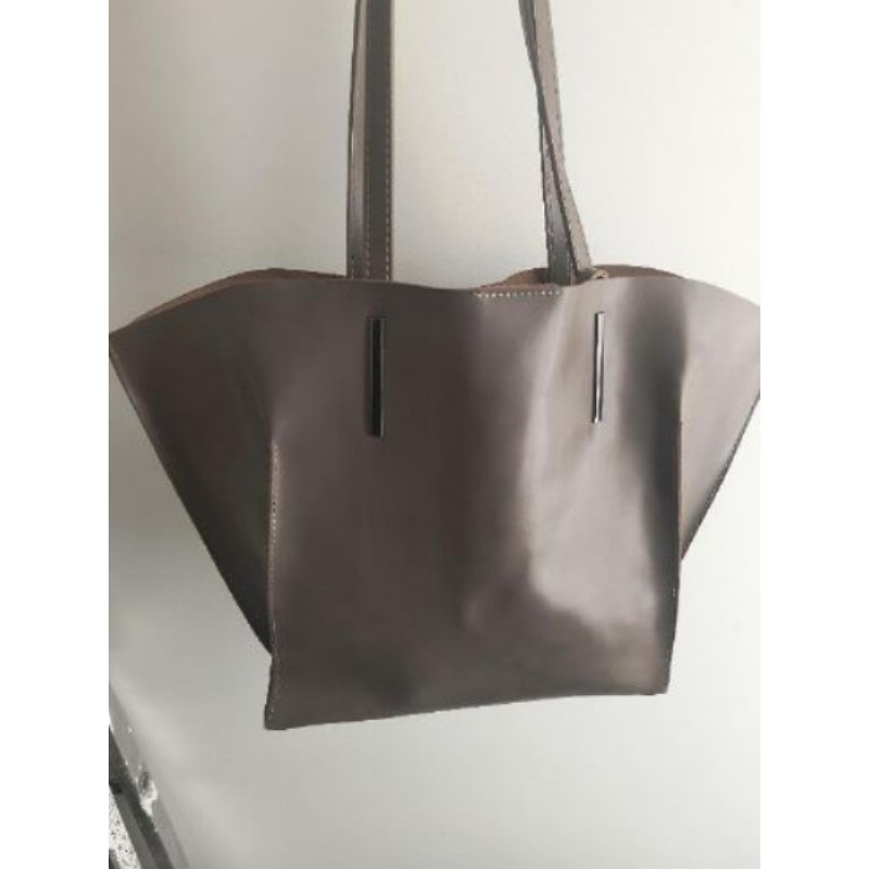 Sac cuir taupe 