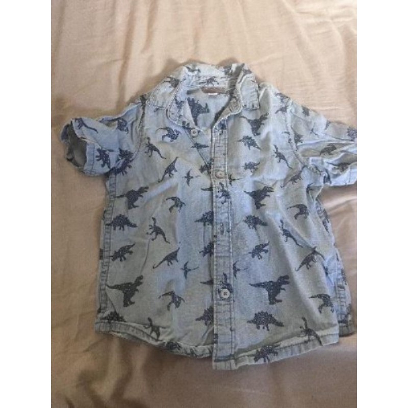 Chemise jeans dinausaures - Verbaudet - 3A