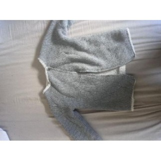 Pull fourre gris -...